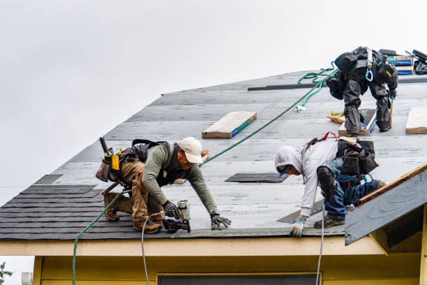 Professional Roof Replacement technician working in Kamas, UT